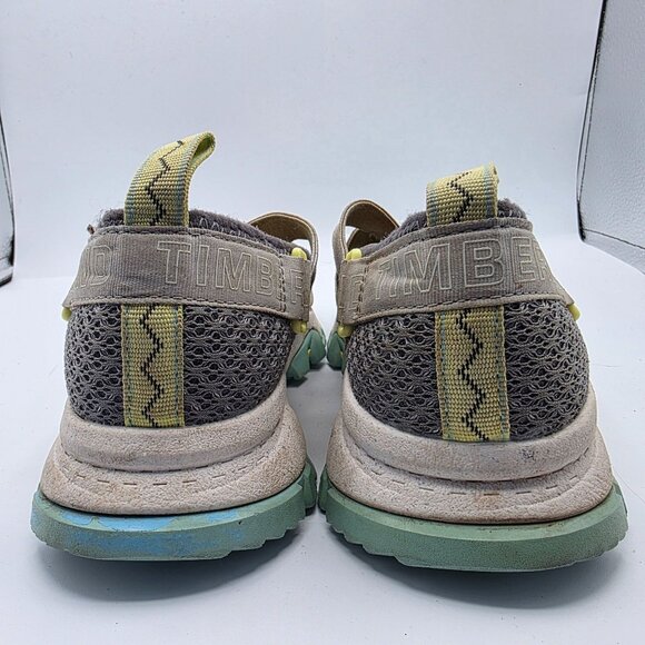 Timberland Garrison Trail Women Size 8.5 Grey Turquoise Slip On Sandals Sneakers - Picture 5 of 13